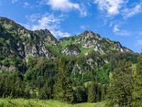 Blick von Mittelstation zur Tröpflwand und Bergstation